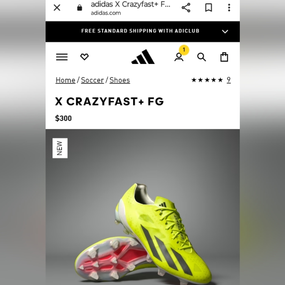 Adidas X Crazyfast*FG